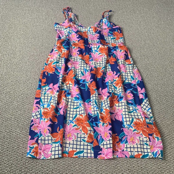 Yumi‎ Kim Womens Dress Size Medium Multicolor Check Floral Tulip Sleeveless - Picture 5 of 10